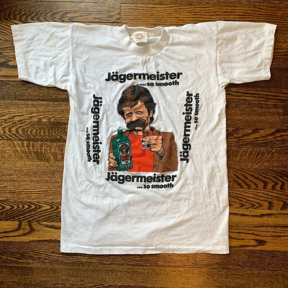 Vintage Jagermeister So Smooth Promo T-shirt Medium Single Stitch RARE